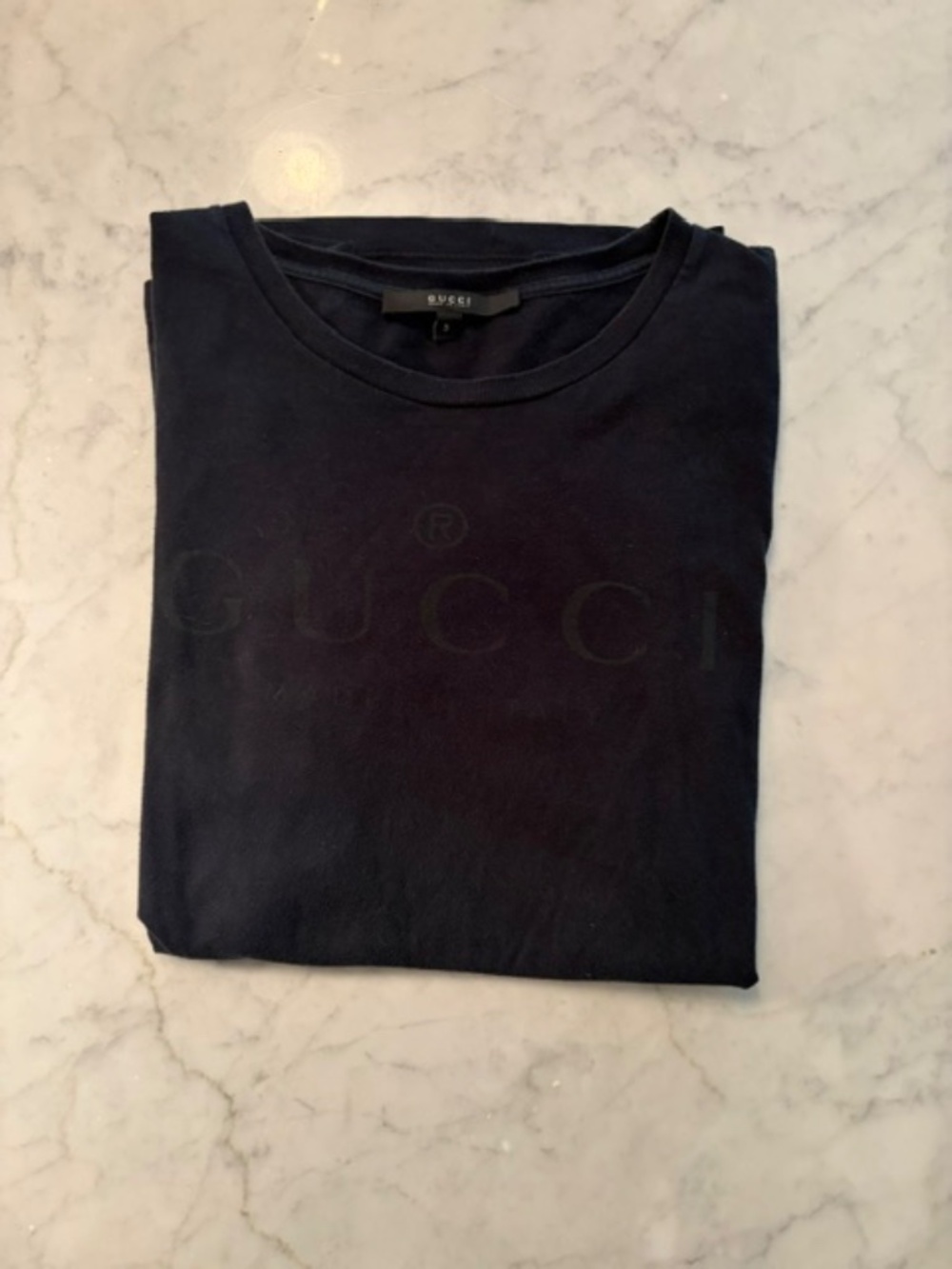 Gucci Navy Vintage Tshirt - Picture 6 of 7